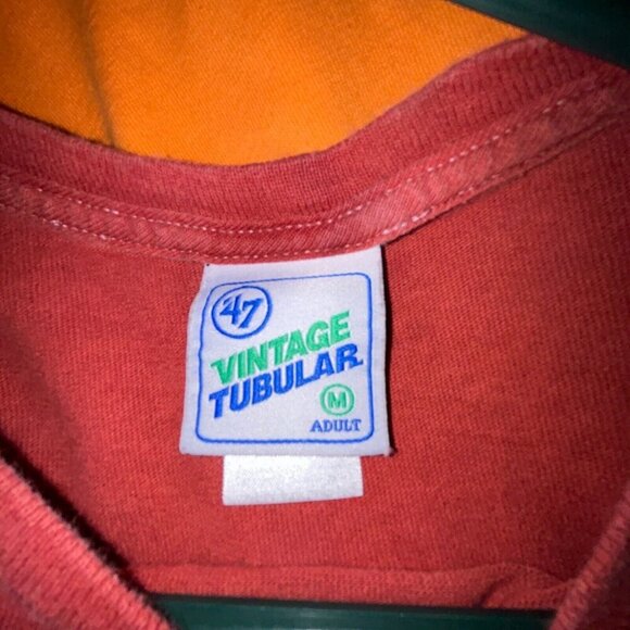 St. Louis Cardinals T-shirt Medium Red Tie Dye '47 Vintage Tubular - Picture 7 of 8